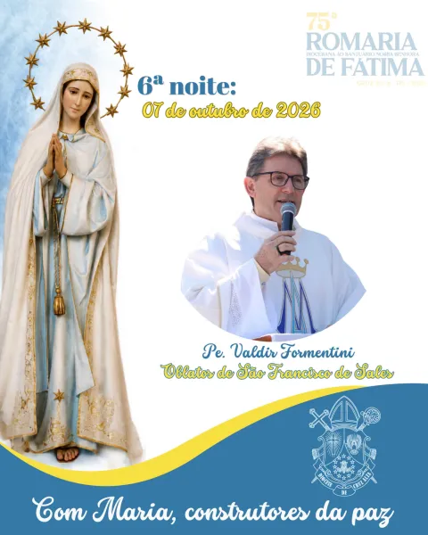 Novena da 75ª Romaria de Fátima chega nesta quarta a 6º noite na Catedral