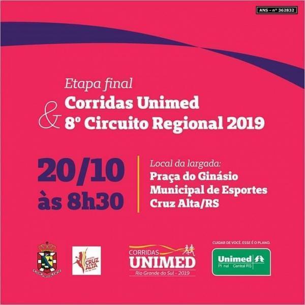 Abertas inscrições para final do 8º Circuito Regional de Corridas de Rua 2019