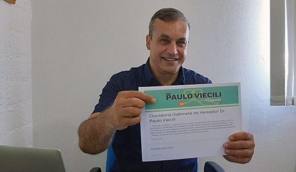 Vereador Paulo Viecili desenvolve ouvidoria online para a comunidade