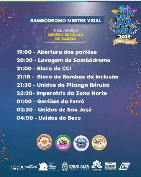 FIM DA ESPERA: é hoje o Carnaval fora de Época de Cruz Alta 