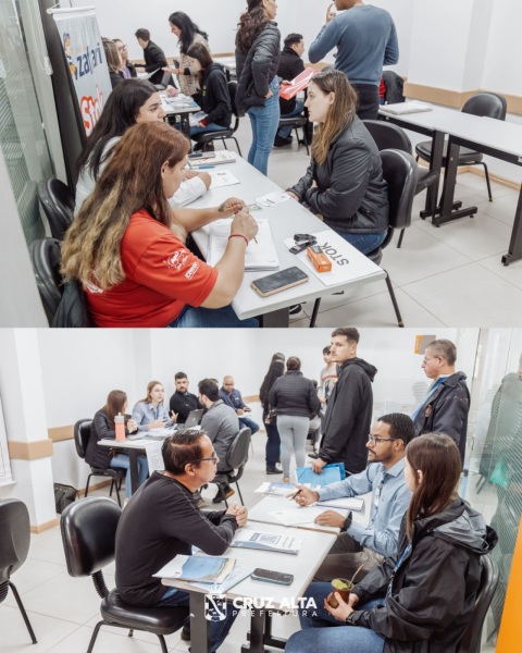 3º FEIRÃO DE EMPREGOS> Grande movimentação em busca de vagas de trabalho