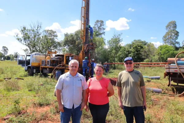 Perfuração de poço artesiano avança no interior de Cruz Alta