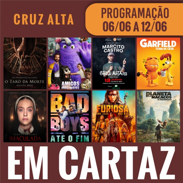 CINEMA: Confira os filmes em Cartaz neste sábado em Cruz Alta
