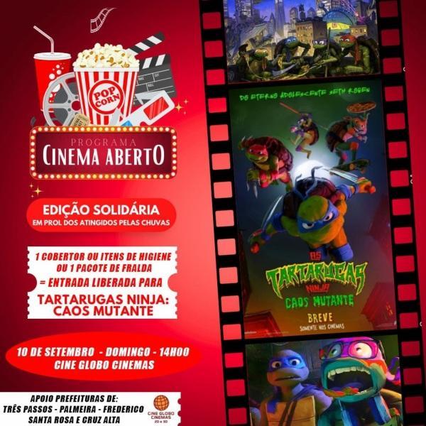 Cine Globo Cinemas promove Sessão Solidária em prol as vítimas do Vale Taquari