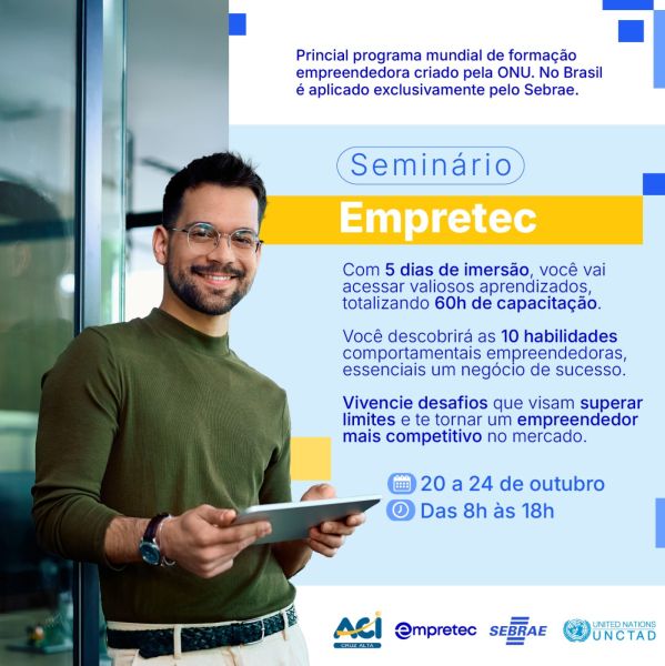 EM OUTUBRO> ACI Cruz Alta recebe o seminário Empretec