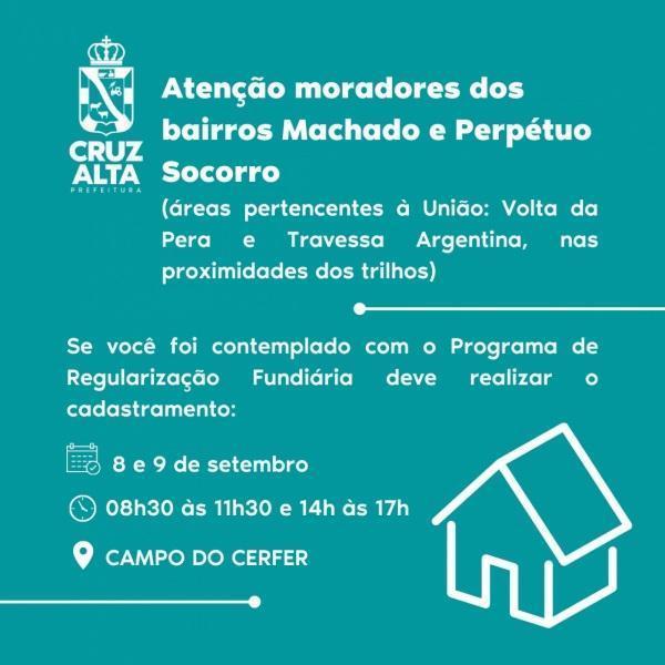 Regularização fundiária : cadastramento nos Bairros Machado e Perpétuo Socorro