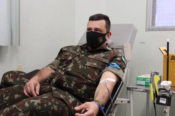 Militares da EASA realizam ação solidária para doação de sangue 