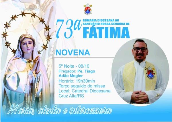 DAQUI A POUCO> 5ª Noite da novena em preparação para a romaria na Catedral