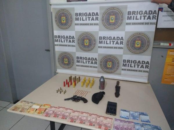 Brigada Militar realiza prisão por porte ilegal de arma em Cruz Alta