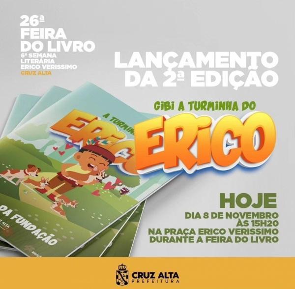 Segundo volume do Gibi Turminha do Erico será lançado durante a Feira do Livro