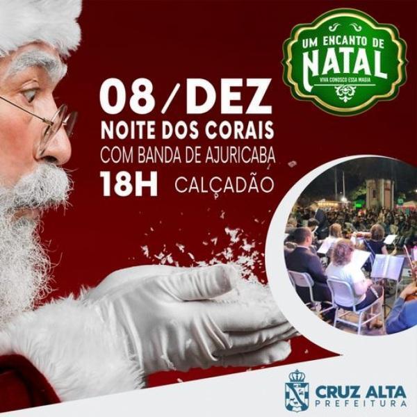 Coral de Ajuricaba se apresenta hoje no calçadão de Cruz Alta