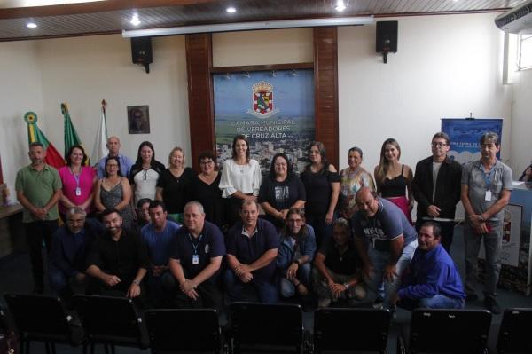 Membros da CIPA da Prefeitura de Cruz Alta tomaram posse na segunda dia 08