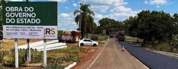 Governo do estado começa a recuperação da ERS 512 em Pejuçara
