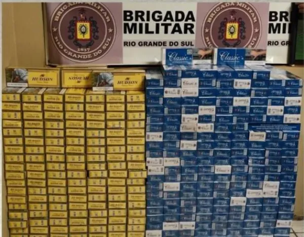 TRÊS DE MAIO> Brigada apreende mais de 300 pacotes de cigarros estrangeiros 