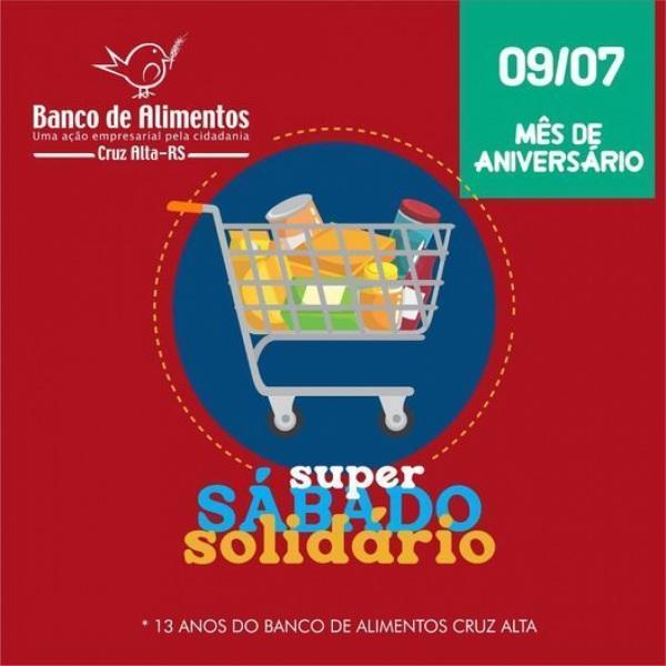 Banco de Alimentos promove Super Sábado Solidário