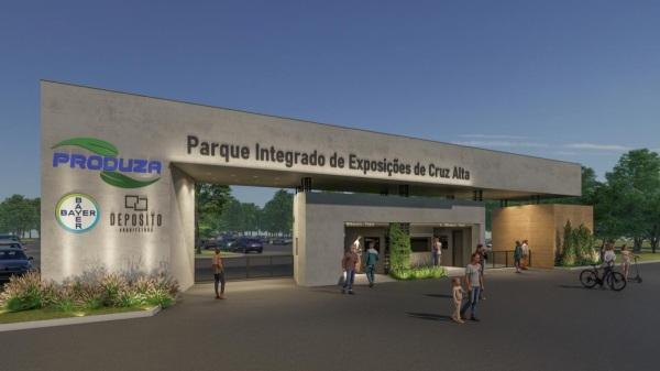 Pórtico de acesso ao Parque de Exposições será revitalizado