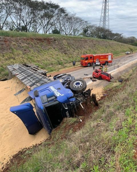 Grave acidente de trânsito no domingo com vítima fatal na BR 285 em Panambi