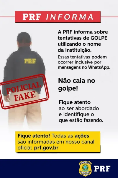 PRF alerta para golpe com falsos adesivos de identificação de frota