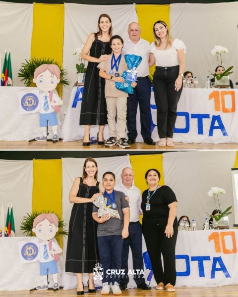 Cruz Alta celebra a educação com os projetos Aluno nota 10 e Escolas Destaques