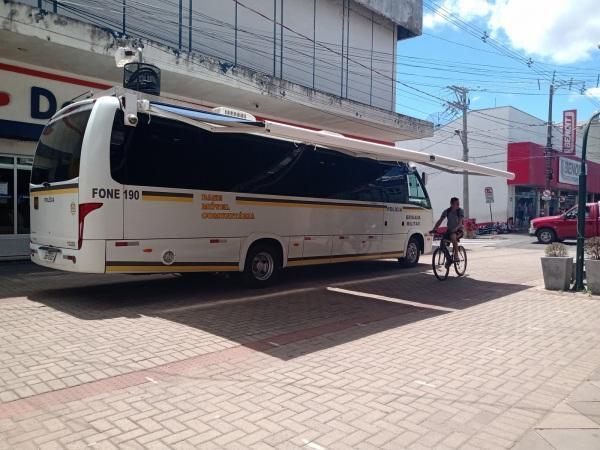 Base Móvel Comunitária da BM já está instalada no centro de Cruz Alta