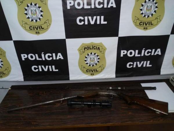 Polícia Civil prende individuo por posse irregular de arma de fogo em Ibirubá