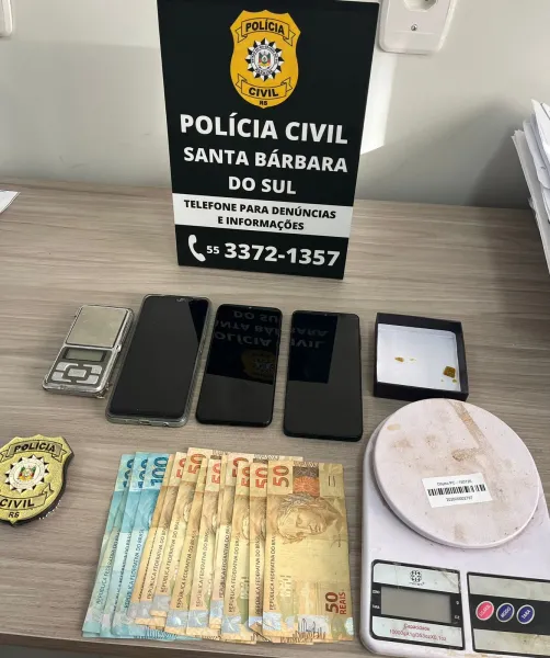 Operação combate tráfico e cumpre mandados em Santa Bárbara do Sul