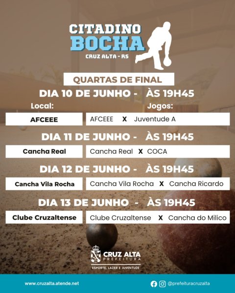 TEM PARTIDA HOJE> Citadino de Bocha entre na sua fase decisiva