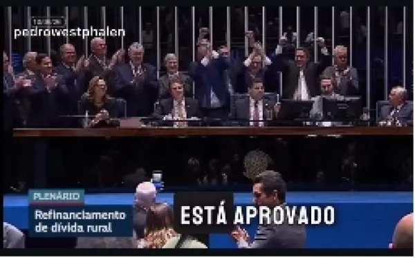 Senado aprova projeto para renegociação de dívidas rurais