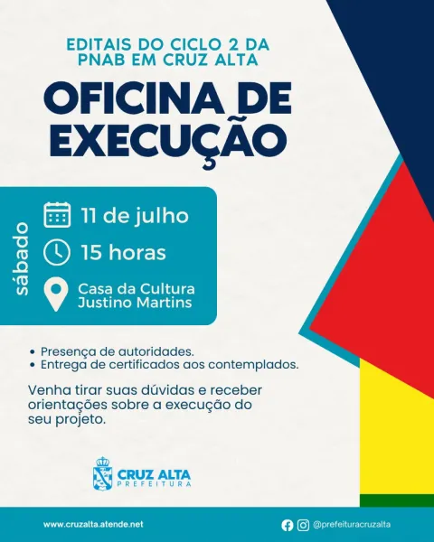 Contemplados da PNAB participam de oficina de orientação em Cruz Alta