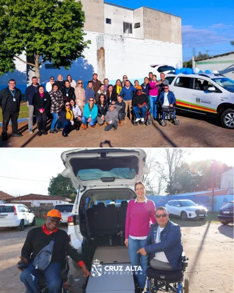 Cruz Alta recebe veículo adaptado para transporte de cadeirantes