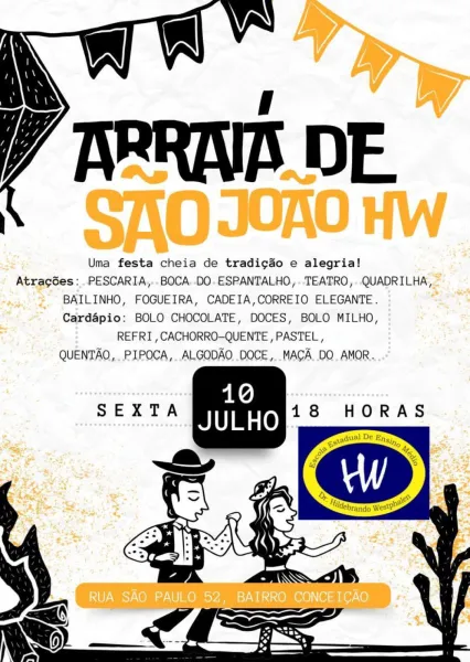 Escola Hildebrando Westphalen promove Arraiá de São João nesta sexta-feira