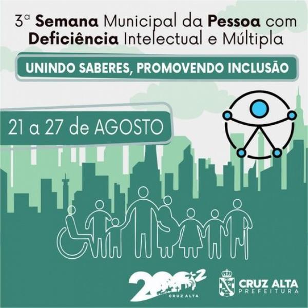 3ª Semana Municipal da Pessoa com Deficiência será de 21 a 27 de agosto