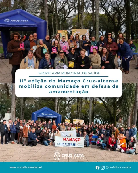 11º Mamaço Cruz-altense reúne comunidade em defesa da amamentação