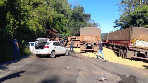 Grave acidente na BR-158 na Serra em Santa Maria resulta em  vítima fatal