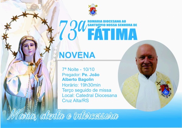 HOJE NA CATEDRAL> 7ª Noite da novena em preparação para a Romaria