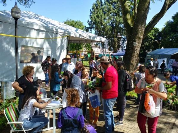 Projeto Horto Itinerante foi uma das atrações da Feira do Livro