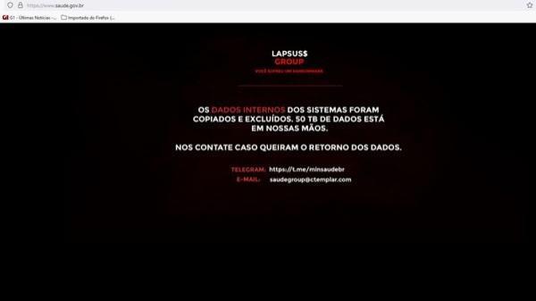 Sites e aplicativo do Ministério da Saúde sofrem ataque cibernético