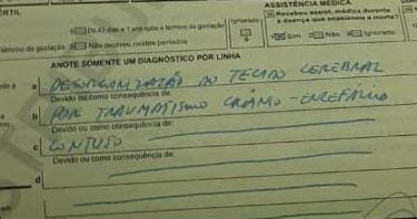Homem de 27 anos foi morto devido a traumatismo crânio encefálico em C.Alta