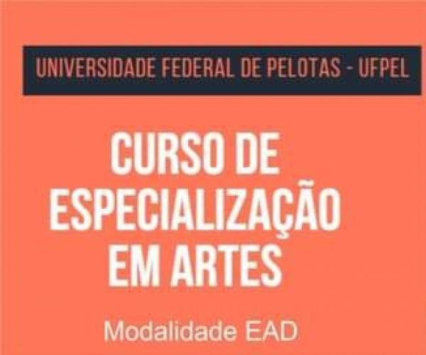 Estão abertas as inscrições para o curso de Especialização em Artes