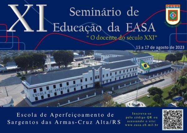 Inscrições abertas para XI Seminário de Educação da EASA