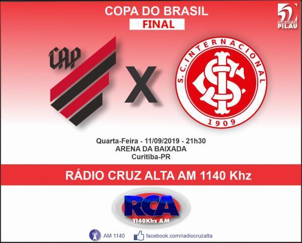 Final da Copa do Brasil é na Rádio Cruz Alta 