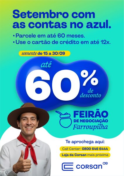 Corsan oferece facilidades para regularização de contas em atraso