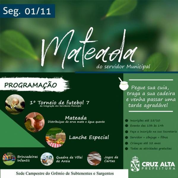 Dia do Servidor Público será comemorado com mateada