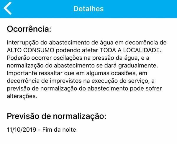 Alto Consumo causa desabastecimento de água em alguns locais de Cruz Alta