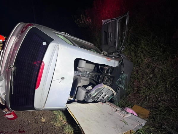 BR158> Acidente com feridos entre Pejuçara e Panambi na noite do domingo