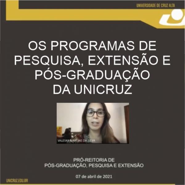 Unicruz  dá início ao 7º  Ciclo de Capacitação para Pesquisa e Extensão