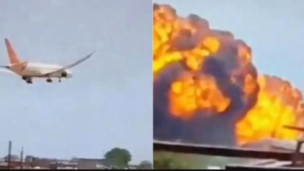 TRAGÉDIA> Avião com 242 pessoas cai na Índia e deixa mais de 200 mortos