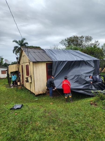 Ciclone causa estragos no interior do município de Boa Vista do Cadeado 