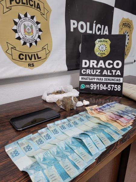 Polícia Civil prende individuo por tráfico de drogas em Cruz Alta