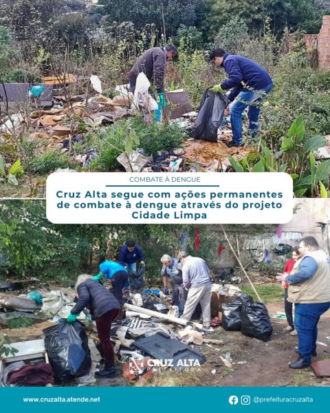 Cruz Alta intensifica ações contra o mosquito da Dengue